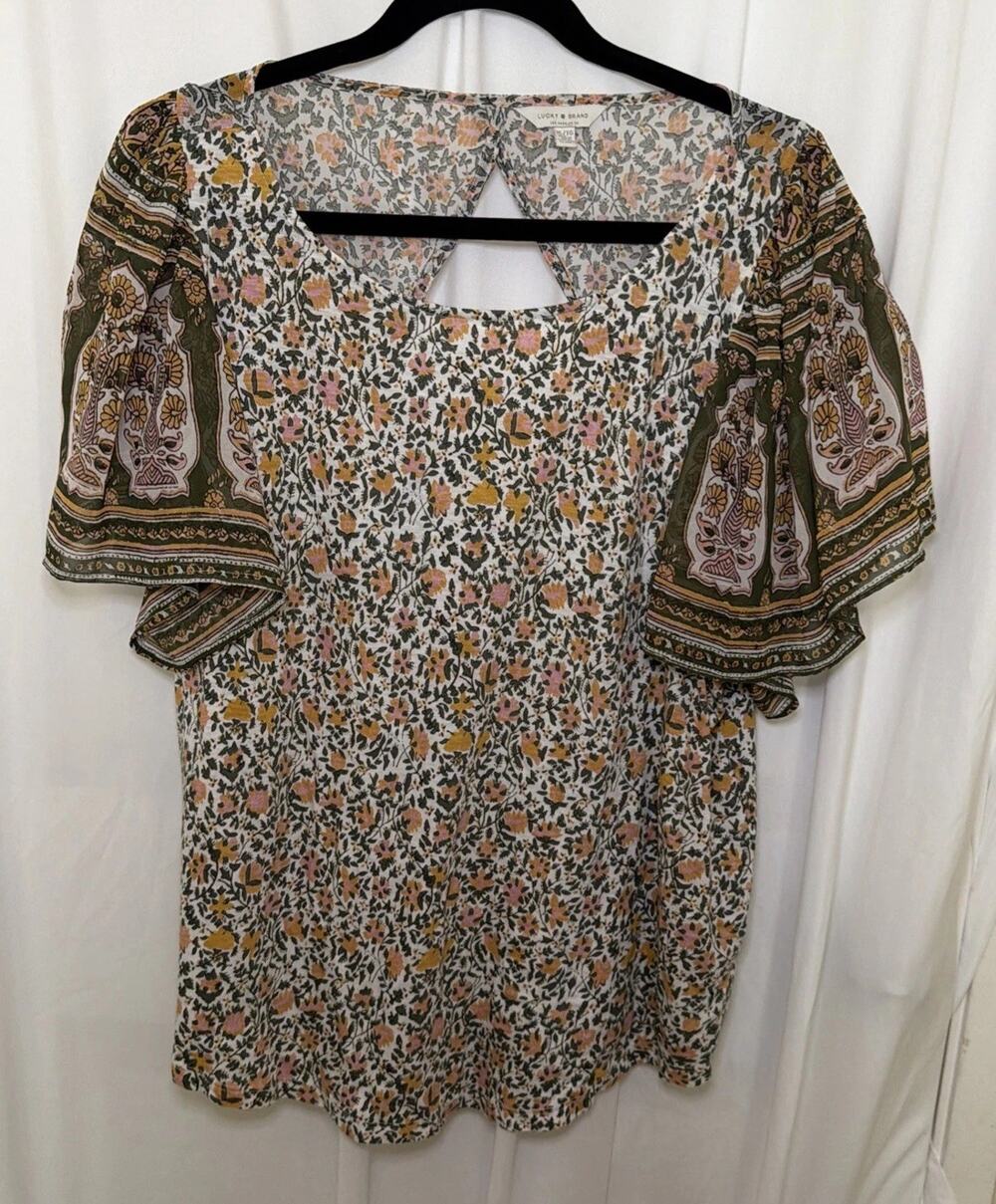 Womens lucky brand short sleeve tops XL